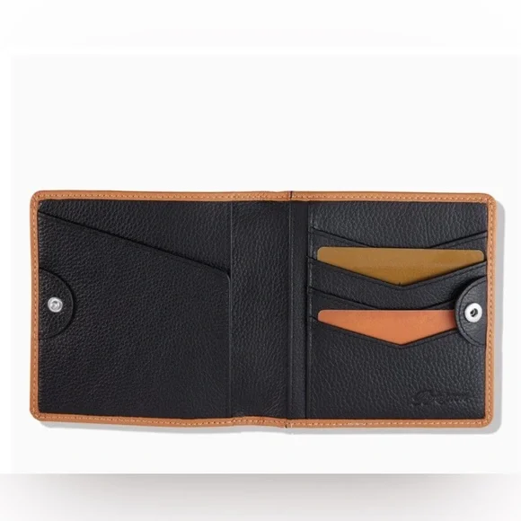 BRIGHTON FERRARA Ritorno Med Folio Medallion Leather Wallet Naturelle AUTHENTIC - Picture 3 of 6